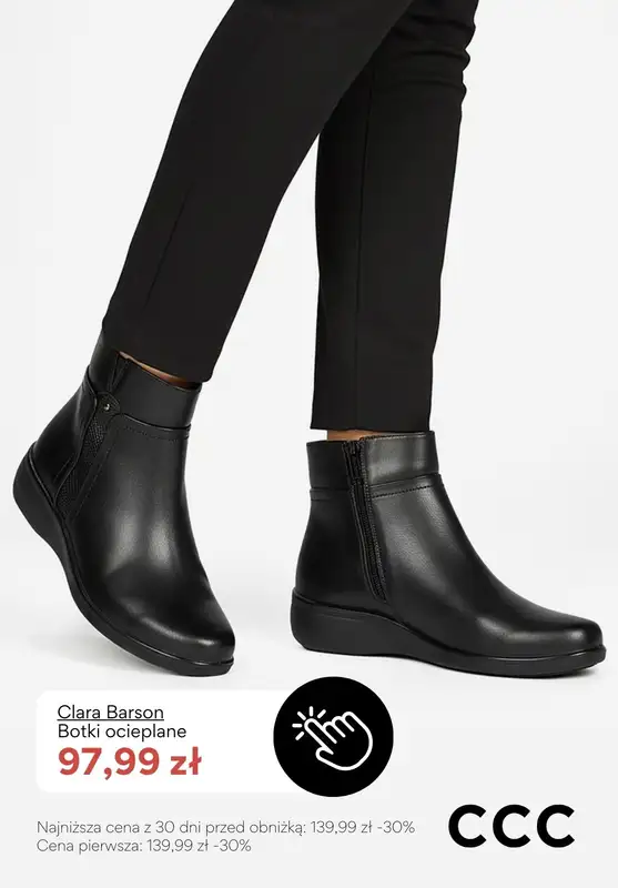 CCC - gazetka promocyjna OCIEPLANE obuwie damskie - PROMOCJE od środy 14.01  - strona 4