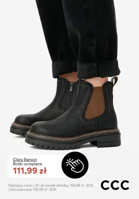 CCC - gazetka promocyjna OCIEPLANE obuwie damskie - PROMOCJE od środy 14.01  - strona 9
