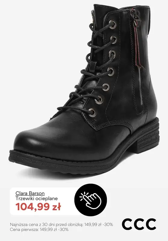 CCC - gazetka promocyjna OCIEPLANE obuwie damskie - PROMOCJE od środy 14.01  - strona 7
