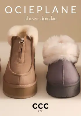 CCC - gazetka promocyjna OCIEPLANE obuwie damskie - PROMOCJE od środy 14.01 