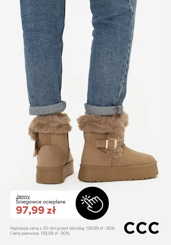 CCC - gazetka promocyjna OCIEPLANE obuwie damskie - PROMOCJE od środy 14.01  - strona 3