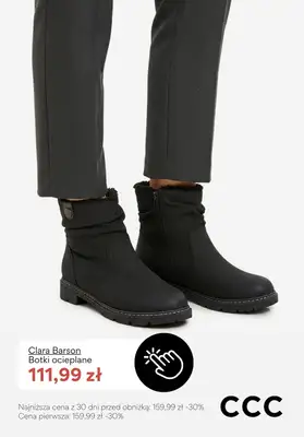 CCC - gazetka promocyjna OCIEPLANE obuwie damskie - PROMOCJE od środy 14.01  - strona 8