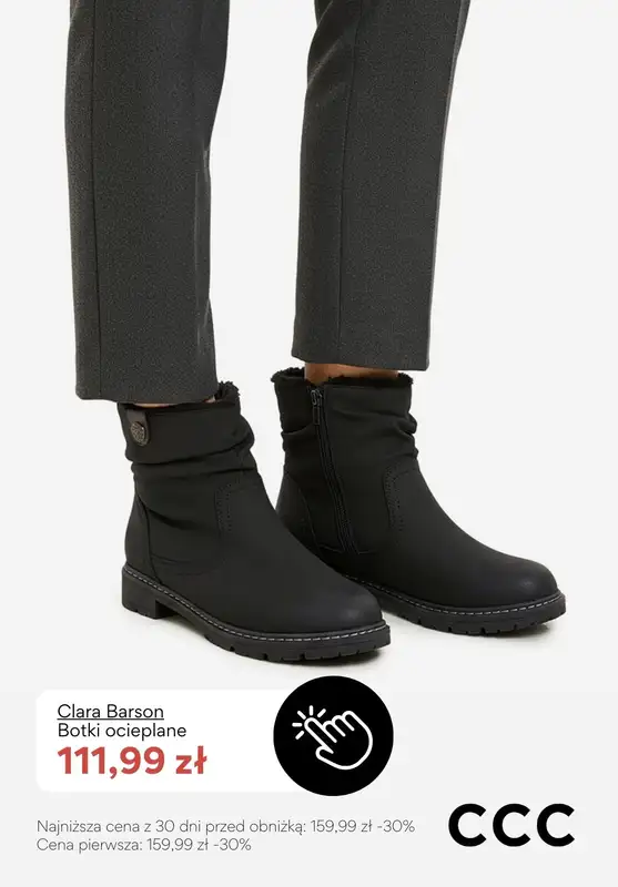 CCC - gazetka promocyjna OCIEPLANE obuwie damskie - PROMOCJE od środy 14.01  - strona 8