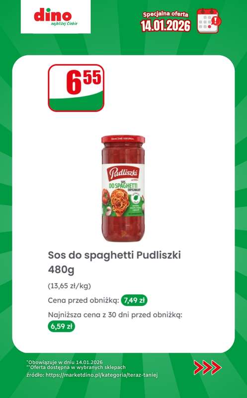 Dino - gazetka promocyjna Specjalna oferta na 14.01.2026 - promocje spoza gazetki od środy 14.01 do środy 14.01 - strona 8