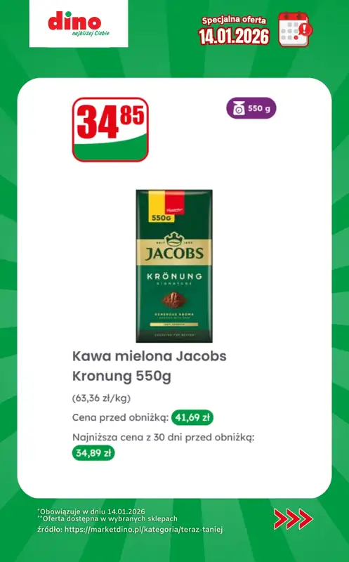 Dino - gazetka promocyjna Specjalna oferta na 14.01.2026 - promocje spoza gazetki od środy 14.01 do środy 14.01 - strona 4