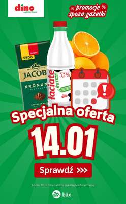 Dino - gazetka promocyjna Specjalna oferta na 14.01.2026 - promocje spoza gazetki od środy 14.01 do środy 14.01