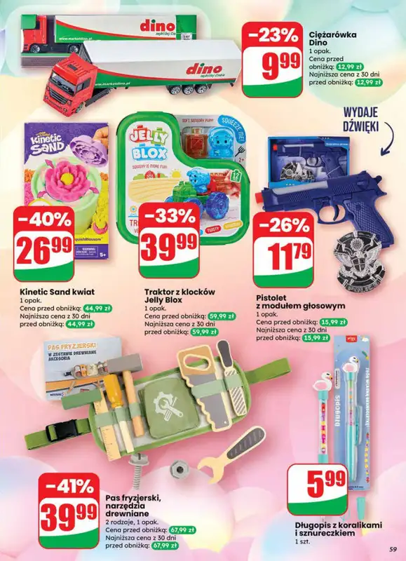 Dino - gazetka promocyjna Gazetka od środy 14.01 do wtorku 20.01 - strona 59