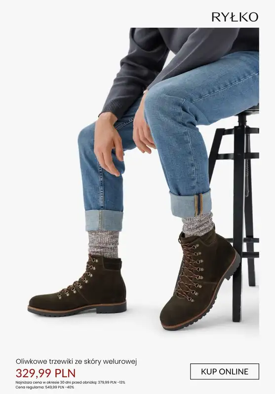 Ryłko - gazetka promocyjna SALE DO -50% - obuwie męskie od środy 14.01  - strona 8
