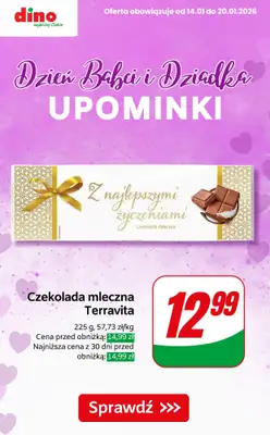 Dino - gazetka promocyjna Upominki na Dzień Babci i Dziadka od czwartku 15.01 do wtorku 20.01