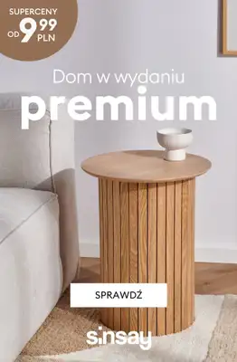 Sinsay - gazetka promocyjna Dom w wydaniu PREMIUM od środy 14.01 