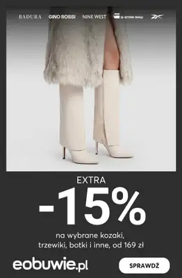 eobuwie.pl - gazetka promocyjna -15% na wybrane buty zimowe, od 169 zł! od środy 14.01 do niedzieli 18.01