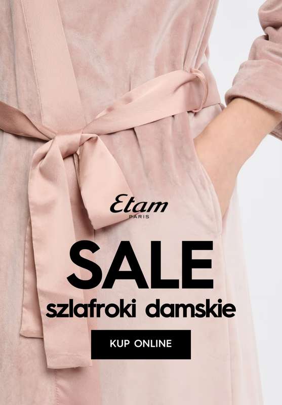 Dzień Babci i Dziadka - gazetka promocyjna Etam | SALE szlafroki damskie od środy 14.01 do czwartku 22.01