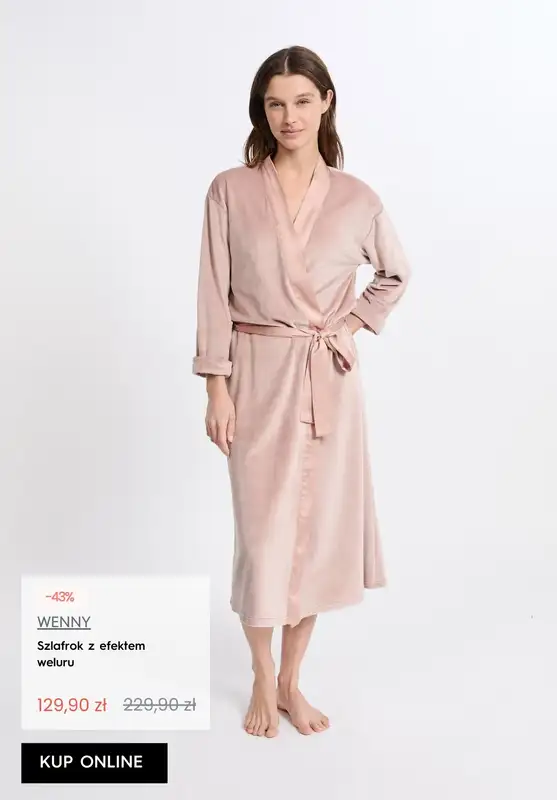 Dzień Babci i Dziadka - gazetka promocyjna Etam | SALE szlafroki damskie od środy 14.01 do czwartku 22.01 - strona 2