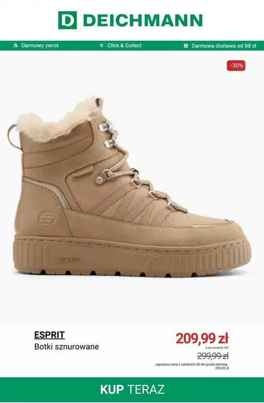 Deichmann - gazetka promocyjna Setki nowych przecenionych artykułów do -50% od środy 14.01  - strona 14