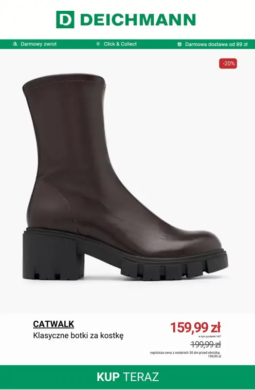 Deichmann - gazetka promocyjna Setki nowych przecenionych artykułów do -50% od środy 14.01  - strona 6