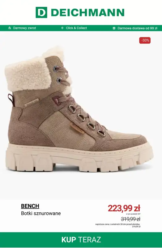 Deichmann - gazetka promocyjna Setki nowych przecenionych artykułów do -50% od środy 14.01  - strona 13