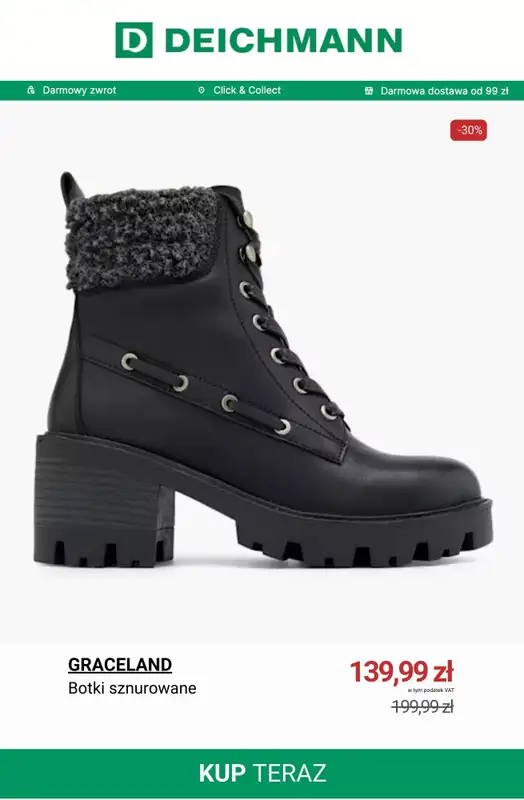 Deichmann - gazetka promocyjna Setki nowych przecenionych artykułów do -50% od środy 14.01  - strona 8