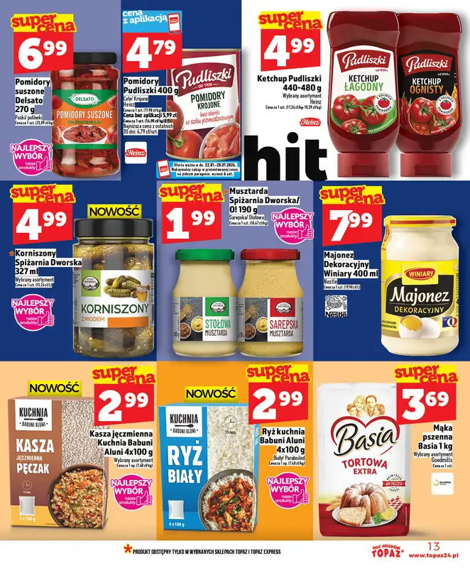 TOPAZ - gazetka promocyjna Gazetka od czwartku 22.01 do środy 28.01 - strona 13