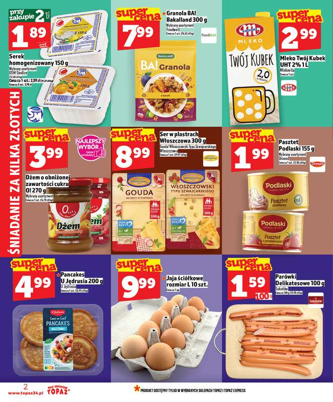TOPAZ - gazetka promocyjna Gazetka od czwartku 22.01 do środy 28.01 - strona 2