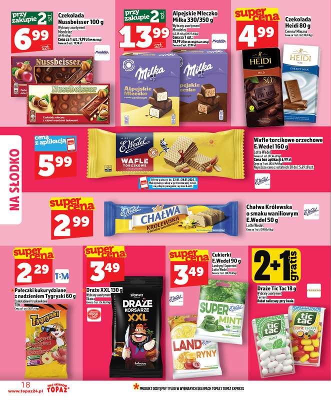 TOPAZ - gazetka promocyjna Gazetka od czwartku 22.01 do środy 28.01 - strona 18