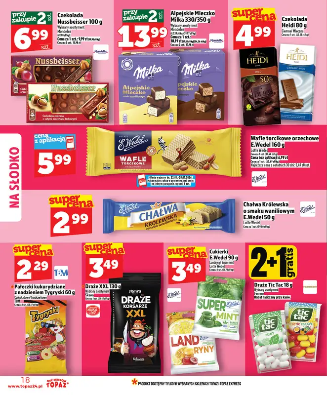 TOPAZ - gazetka promocyjna Gazetka od czwartku 22.01 do środy 28.01 - strona 18