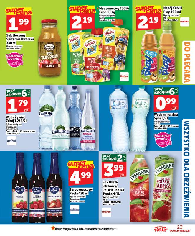TOPAZ - gazetka promocyjna Gazetka od czwartku 22.01 do środy 28.01 - strona 23