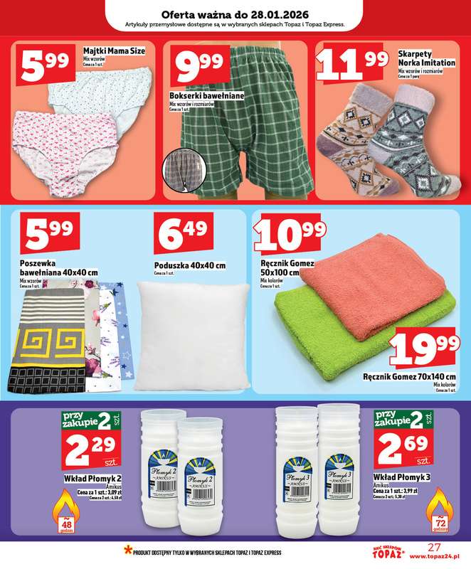 TOPAZ - gazetka promocyjna Gazetka od czwartku 22.01 do środy 28.01 - strona 27