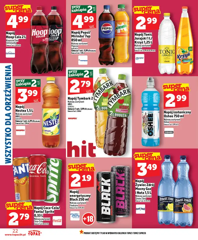 TOPAZ - gazetka promocyjna Gazetka od czwartku 22.01 do środy 28.01 - strona 22