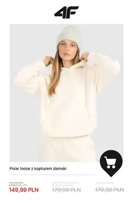 4F - gazetka promocyjna Polary damskie w supercenach! od środy 14.01  - strona 7