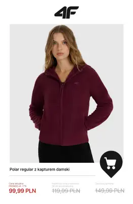 4F - gazetka promocyjna Polary damskie w supercenach! od środy 14.01  - strona 5