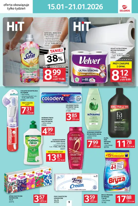 Selgros - gazetka promocyjna Jeszcze więcej super promocji! od czwartku 15.01 do środy 21.01 - strona 9