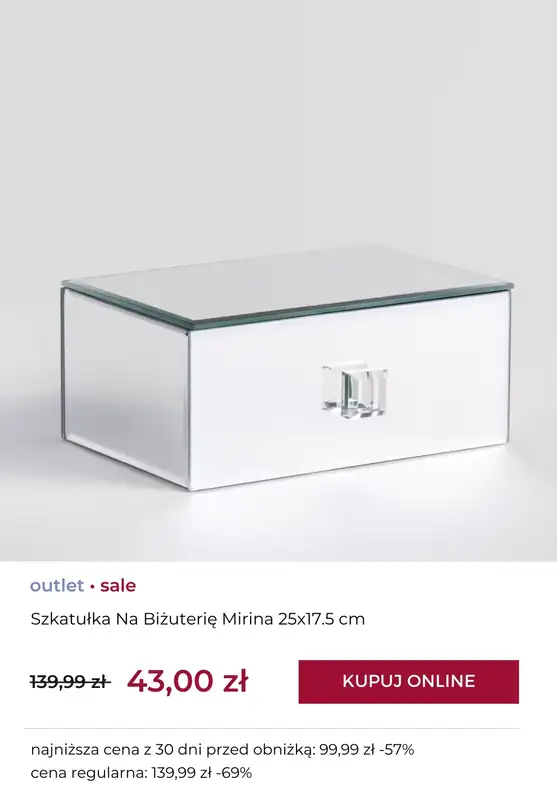 home&you - gazetka promocyjna SALE: szkatułki na biżuterię od środy 14.01 do czwartku 22.01 - strona 6