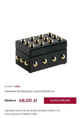 Szkatułka Na Biżuterię Luxoris 12.6x19 cm