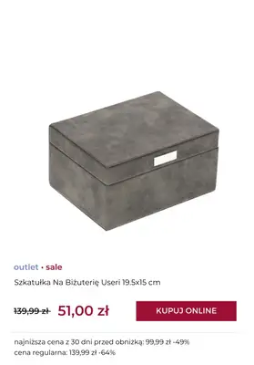 home&you - gazetka promocyjna SALE: szkatułki na biżuterię od środy 14.01 do czwartku 22.01 - strona 7