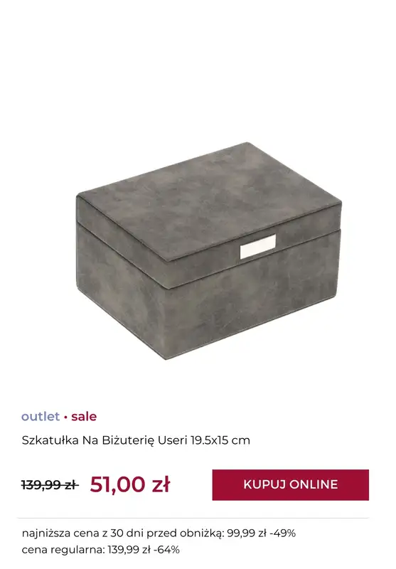 home&you - gazetka promocyjna SALE: szkatułki na biżuterię od środy 14.01 do czwartku 22.01 - strona 7