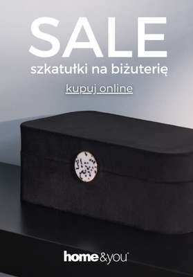 home&you - gazetka promocyjna SALE: szkatułki na biżuterię od środy 14.01 do czwartku 22.01