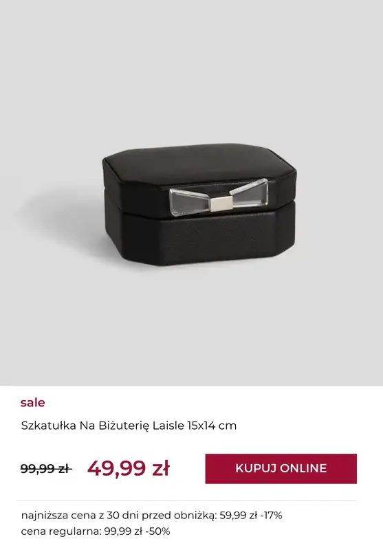 home&you - gazetka promocyjna SALE: szkatułki na biżuterię   - strona 3