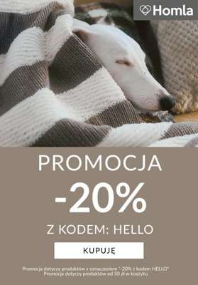 Homla - gazetka promocyjna -20% od 50 zł z kodem od środy 14.01 
