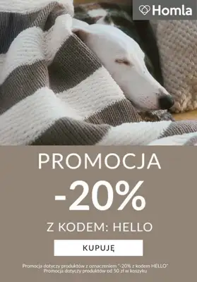 Homla - gazetka promocyjna -20% od 50 zł z kodem od środy 14.01 