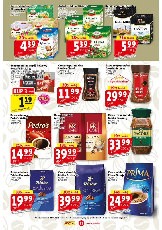 Prim Market - gazetka promocyjna Gazetka od czwartku 15.01 do środy 21.01 - strona 11