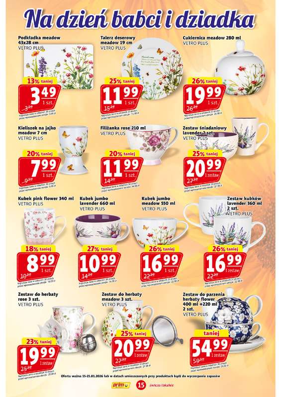 Prim Market - gazetka promocyjna Gazetka od czwartku 15.01 do środy 21.01 - strona 15
