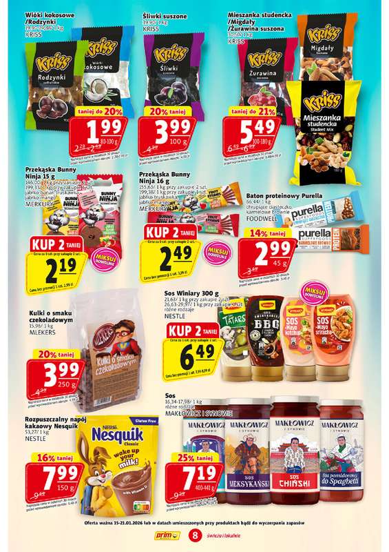 Prim Market - gazetka promocyjna Gazetka od czwartku 15.01 do środy 21.01 - strona 8