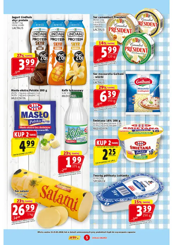 Prim Market - gazetka promocyjna Gazetka od czwartku 15.01 do środy 21.01 - strona 5
