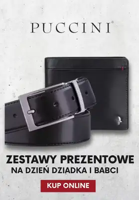 Dzień Babci i Dziadka - gazetka promocyjna Puccini | Zestawy prezentowe na Dzień Babci i Dziadka od środy 14.01 do czwartku 22.01
