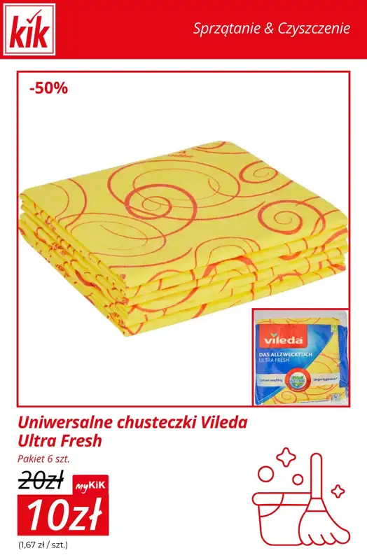 KiK - gazetka promocyjna Akcesoria do sprzątania od środy 14.01  - strona 6