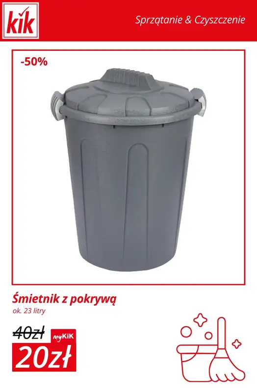 KiK - gazetka promocyjna Akcesoria do sprzątania od środy 14.01  - strona 9