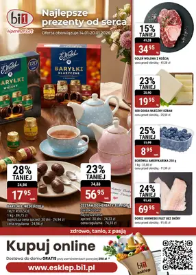 bi1 - gazetka promocyjna Gazetka Czeladź I Najlepsze prezenty od serca od środy 14.01 do wtorku 20.01
