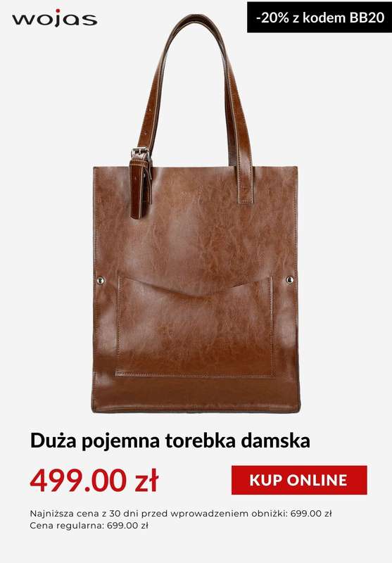 Dzień Babci i Dziadka - gazetka promocyjna Wojas | -20% na torebki przy zakupie min. 1 pary obuwia od środy 14.01  - strona 2