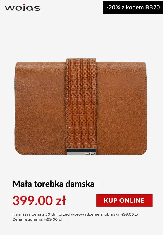 Dzień Babci i Dziadka - gazetka promocyjna Wojas | -20% na torebki przy zakupie min. 1 pary obuwia od środy 14.01  - strona 7