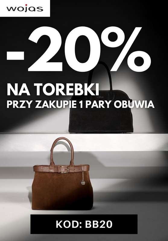 Dzień Babci i Dziadka - gazetka promocyjna Wojas | -20% na torebki przy zakupie min. 1 pary obuwia od środy 14.01 
